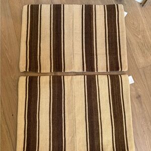 New with tags pottery barn Tarim stripe pillow covers set of 2